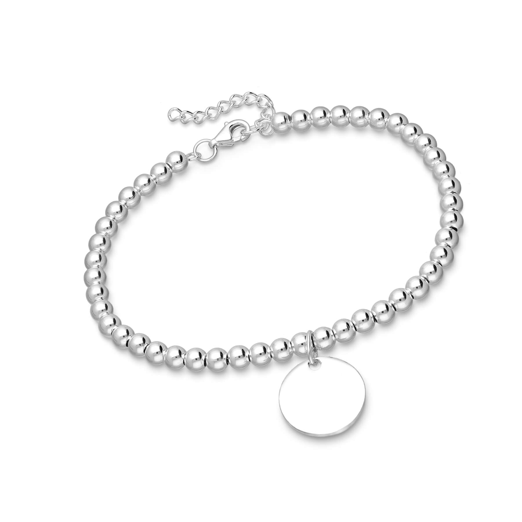 925 sterling silver engravable tag bracelet - tag can include school initials or symbol and graduating class year. 